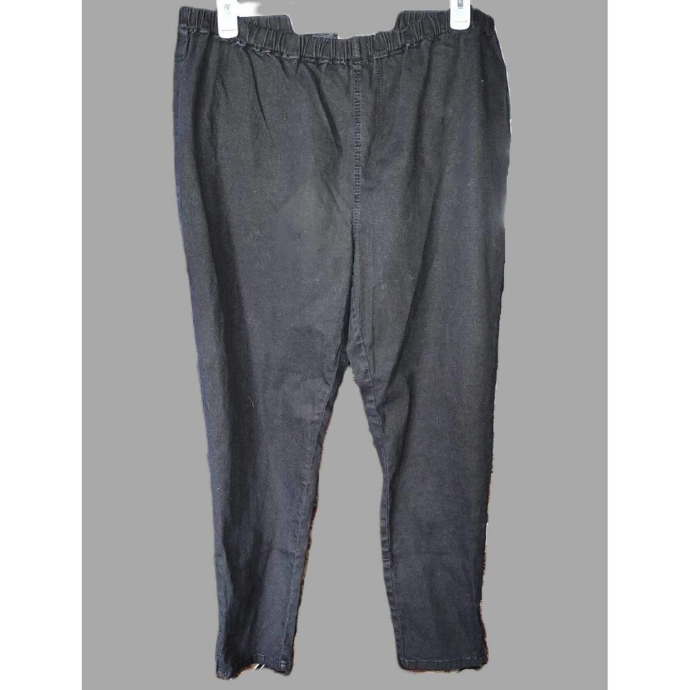 Women's DC2 Elastic Waistband Black Jeans - size 2XL